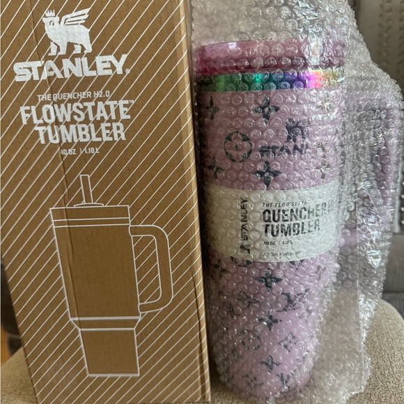 Stanley Tumbler in Pastel Purple with LV designs. New. - Picture 2 of 6